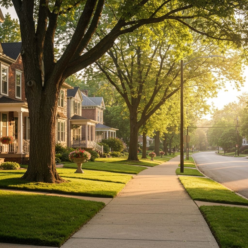 Scenic route through Webster Groves